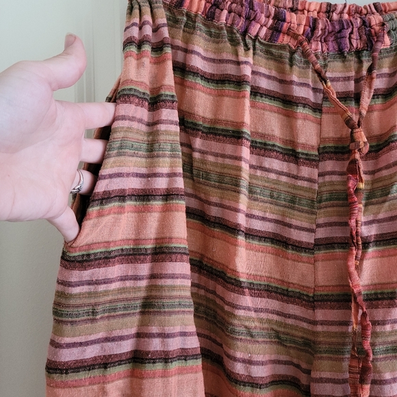 🖤Flowy stripe cotton Pants - Picture 2 of 8